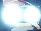 a close up of a person 's head with a glowing light behind them
