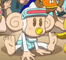 Monkey Ball Baby Monkey Ball GIF - Monkey Ball Baby Monkey Ball Sitting GIFs