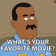 Whats Your Favorite Movie Gerald Fitzgerald GIF - Whats Your Favorite Movie Gerald Fitzgerald Paradise Pd GIFs