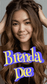 a picture of a woman with the name brenda dee written on it