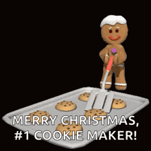 gingerbread man cookies christmas baking smile