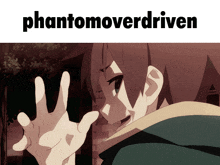 a poster for phantomoverdriven with a picture of a boy