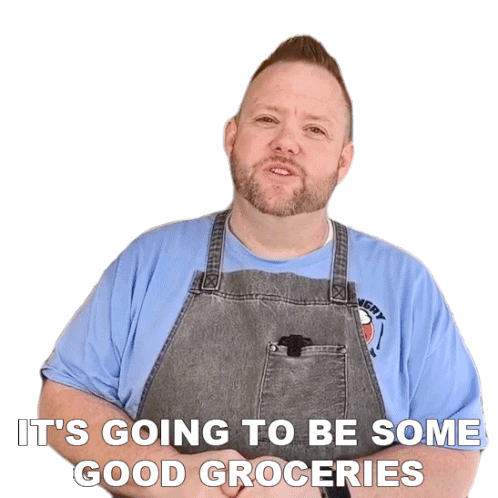 It'S Going To Be Some Good Groceries Matthew Hussey Sticker - It'S Going To Be Some Good Groceries Matthew Hussey The Hungry Hussey Stickers