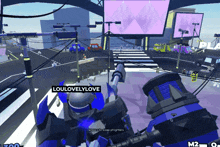 a screenshot of a video game with the name loulovelylove on the screen