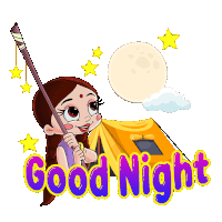 Good Night Chutki Sticker - Good Night Chutki Chhota Bheem Stickers