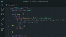 a screenshot of a program called homejsx