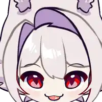 a close up of a cartoon character 's face with red eyes