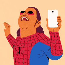 Spider Man Selfie GIF - Spider Man Selfie Phone GIFs