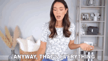 Anyway Thats Everything Shea Whitney GIF - Anyway Thats Everything Shea Whitney Fashion GIFs