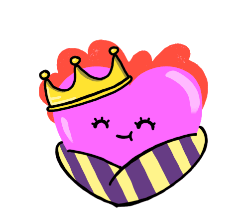 Royal Heart Royal Sticker - Royal Heart Royal Happy Heart Stickers