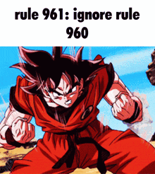 Rule 961 Goku GIF - Rule 961 961 Rule GIFs