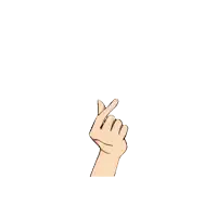 a hand is pointing at a coin that has the letter r on it