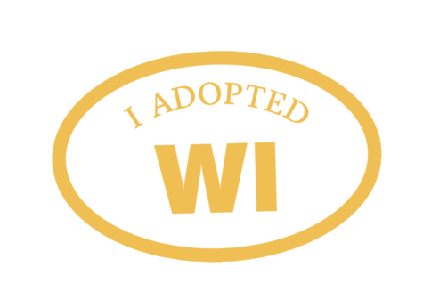 I Adopted Wi Crooked Media Sticker - I Adopted Wi Crooked Media Adopt A State Stickers