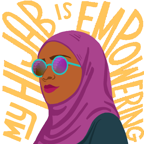 Muslims Hijabi Sticker - Muslims Hijabi Empowering Stickers