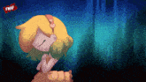 a cartoon drawing of a girl with fnaf written on the bottom