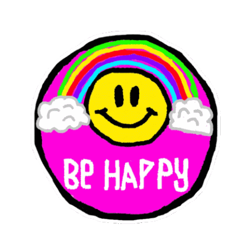 Be Happy Sticker - Be Happy Stickers