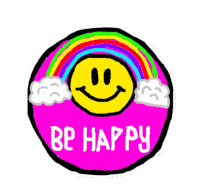 Be Happy Sticker - Be Happy Stickers