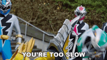 youre too slow izzy green dino fury ranger power rangers dino fury youre not moving fast enough