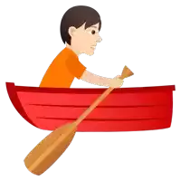 Rowing Boat Joypixels Sticker