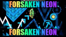 Forsaken Neon Geometry Dash GIF - Forsaken Neon Geometry Dash Hard GIFs