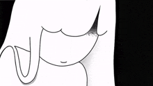 a black and white drawing of a woman 's breasts against a black background