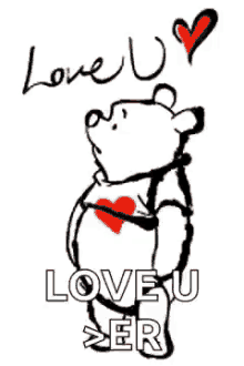 Pooh I Love You GIF - Pooh I Love You Heart GIFs