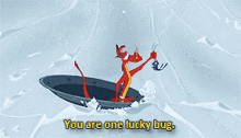 You Are One Lucky Bug Mulan GIF - You Are One Lucky Bug Mulan Mushu GIFs
