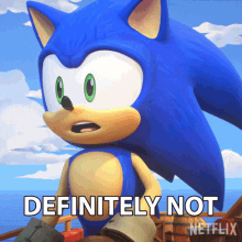 Definitely Not Sonic The Hedgehog GIF - Definitely Not Sonic The Hedgehog Sonic Prime GIFs