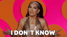 I Don'T Know Michelle Visage GIF - I Don'T Know Michelle Visage Rupaul'S Drag Race GIFs