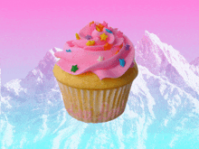 Pink Cupcake GIF - Pink Cupcake Sprinkles GIFs