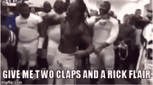 Two Claps And A Rick Flair Woo GIF - Two Claps And A Rick Flair Woo Celebrate GIFs