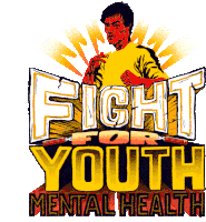 Ruchitabait Bruceleefoundation Sticker - Ruchitabait Bruceleefoundation Fight For Youth Mental Health Stickers