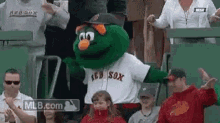 Boston Red Sox Wally The Green Monster GIF - Boston Red Sox Wally The Green Monster Dance GIFs