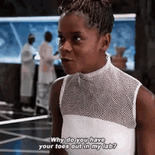 Shuri Toes Out GIF - Shuri Toes Out Blackpanther GIFs