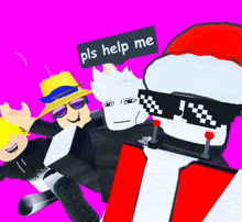 a sign that says pls help me on it