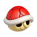 Red Shell Item Sticker - Red Shell Item Icon Stickers