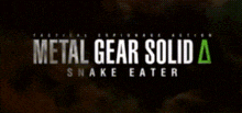 a poster for metal gear solid snake eater with a snake on it