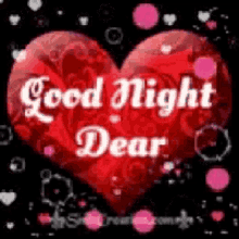 nighty night heart good night dear