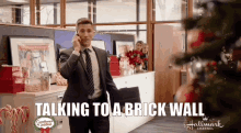 Andrew Walker Merry And Bright GIF - Andrew Walker Merry And Bright Talking To A Wall GIFs