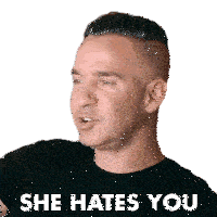 She Hates You The Situation Sticker - She Hates You The Situation Mike Sorrentino Stickers