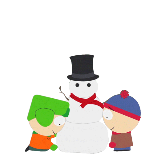 Build A Snowman Stan Marsh Sticker - Build A Snowman Stan Marsh Kyle Broflovski Stickers