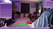 a screenshot of a twitch stream with a follower goal of 197