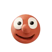 a red smiley face with a yellow halo around it