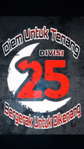 a sign that says dien untuk tenang on it