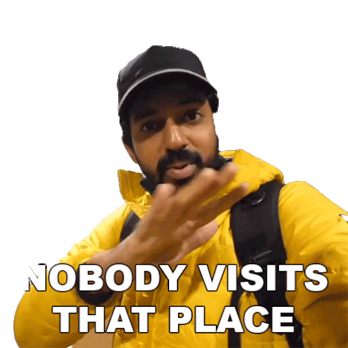 Nobody Visits That Place Faisal Khan Sticker - Nobody Visits That Place Faisal Khan Nobody Goes There Stickers