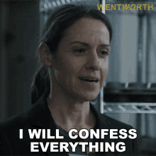 I Will Confess Everything Vera Bennett GIF - I Will Confess Everything Vera Bennett Wentworth GIFs