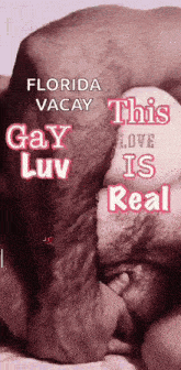 a poster that says florida vacay this gay love is real