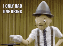 I Only Had One Drink Pinocchio GIF - I Only Had One Drink Pinocchio White Lies GIFs