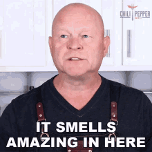 It Smells Amazing In Here Michael Hultquist GIF - It Smells Amazing In Here Michael Hultquist Chili Pepper Madness GIFs