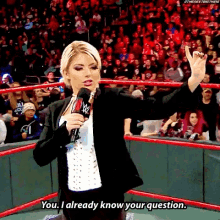 Alexa Bliss Already Know Your Question GIF - Alexa Bliss Already Know Your Question Wwe GIFs